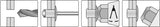 Kniediklis ilgom rankenom | 3.2, 4.0, 4.8 mm (70201)