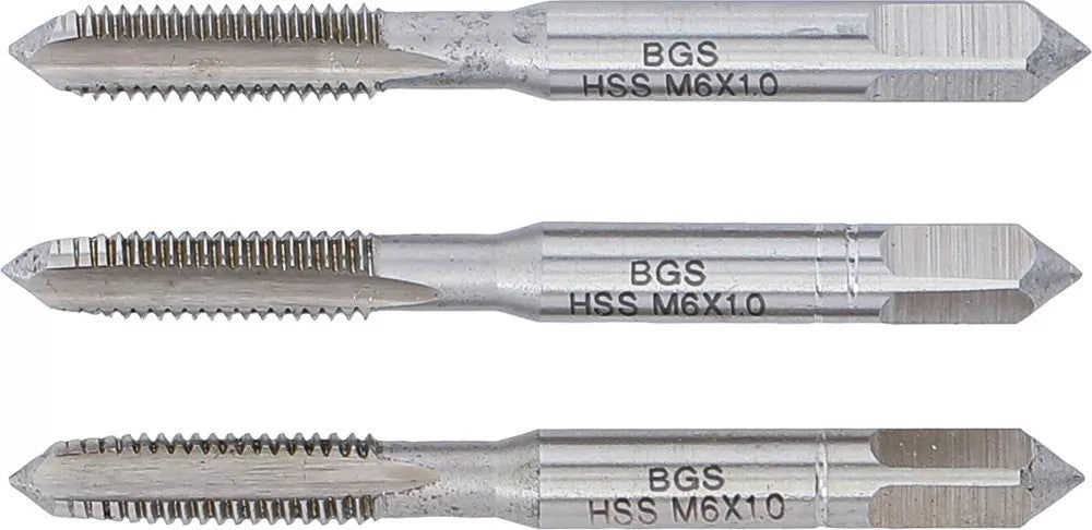 Sriegikliai | pirmas / vidurinis / galutinis sriegimas | M6 x 1.0 | 3 vnt. (933)