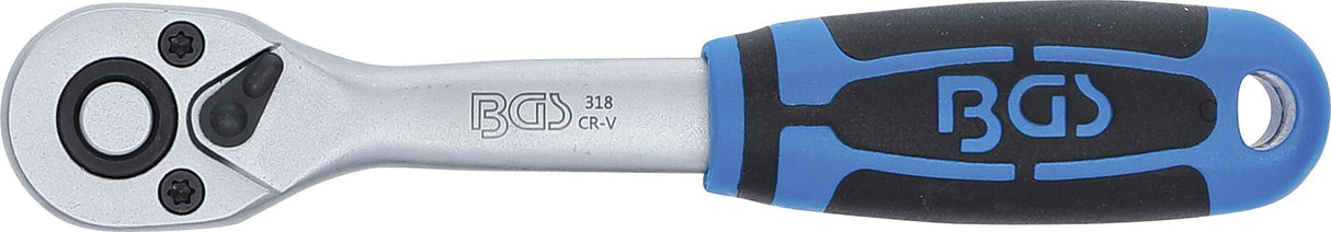 Rankena galvutėms terkšlinė | smulkūs dantukai | 6.3 mm (1/4") (318)