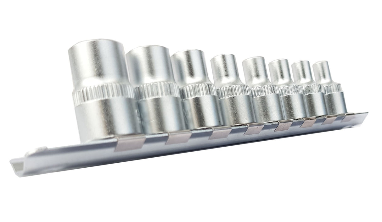 Galvučių rinkinys E-Tipas | 10 mm (3/8") | E4 - E14 | 8 vnt. (KR384008)
