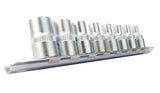 Galvučių rinkinys E-Tipas | 10 mm (3/8") | E4 - E14 | 8 vnt. (KR384008)