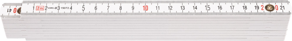 Sulankstomas metras baltas, ABS 1 m (15071)