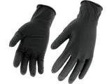 DISPOSABLE NITRILE DIAMOND TEXTURE GLOVES 50PCS SIZE: M (8) (YT-74741)
