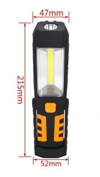 Darbo lempa akumuliatorinė | COB LED 3W-240Lm AKU Li-on 2800mAh (SK1510)