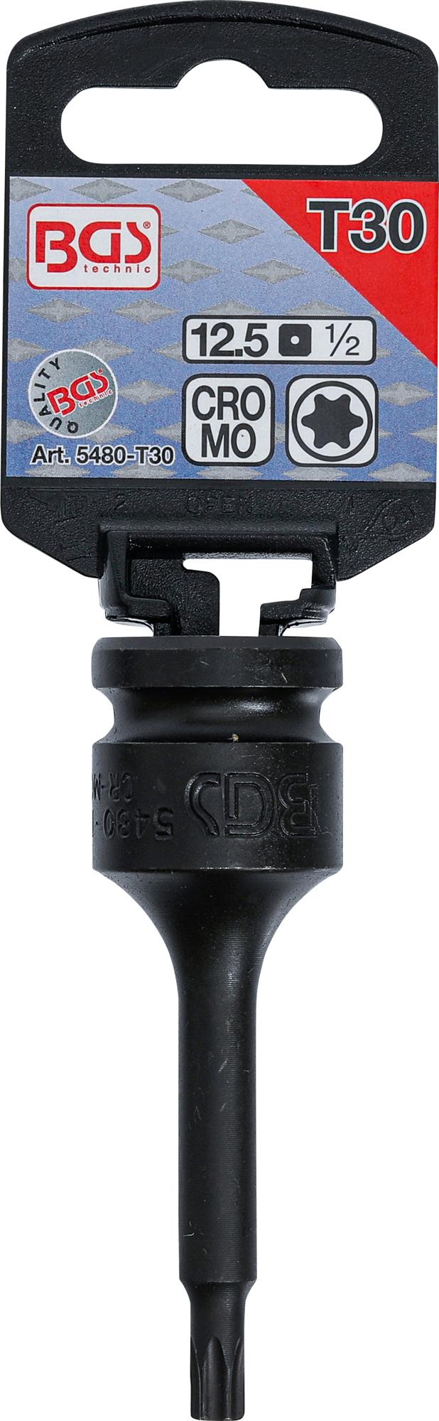 Antgalis smūginis | 12,5 mm (1/2") | T-star (Torx) T30 (5480-T30)