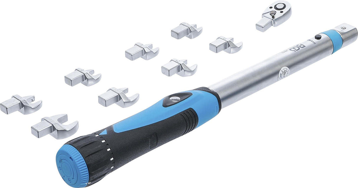 Sukimo momento veržliarakčio rinkinys | dinamometras | 6.3 mm (1/4") | 10 - 50 Nm | 10 vnt. (2813)