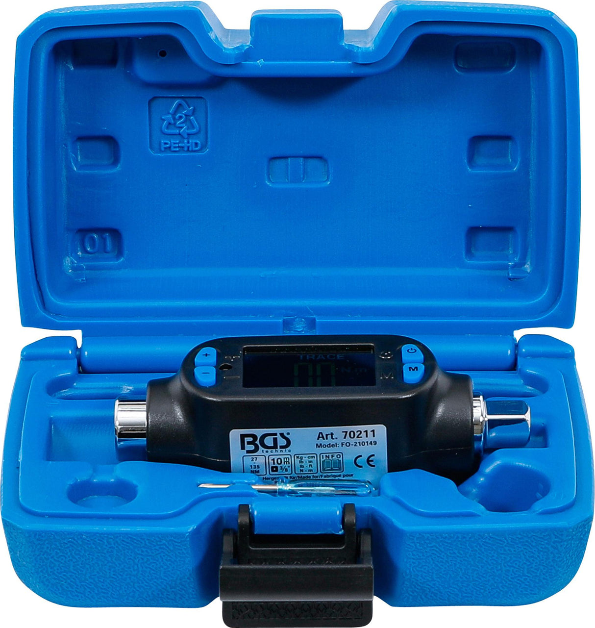 Skaitmeninis sukimo momento adapteris | 10 mm (3/8") | 27 - 135 Nm (70211)