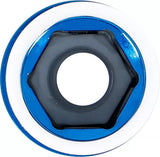 Galvutė smūginė ilga plonasienė | su plastikine apsauga | 12,5 mm (1/2") | 17 mm (7201)