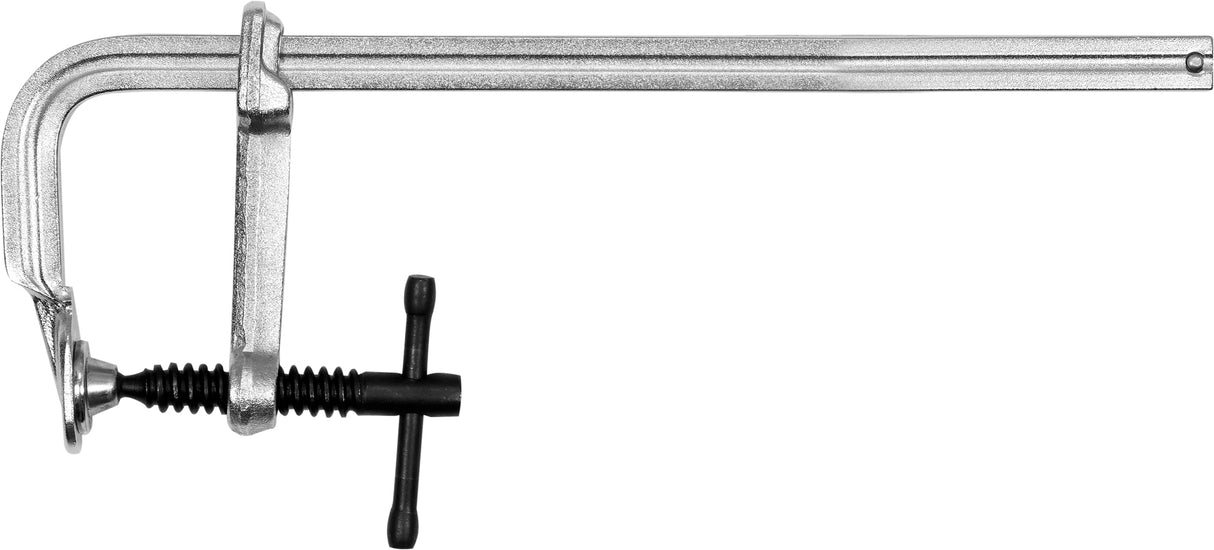 Струбцина F-типа | кованая сталь | хромированная | 250x80 mm