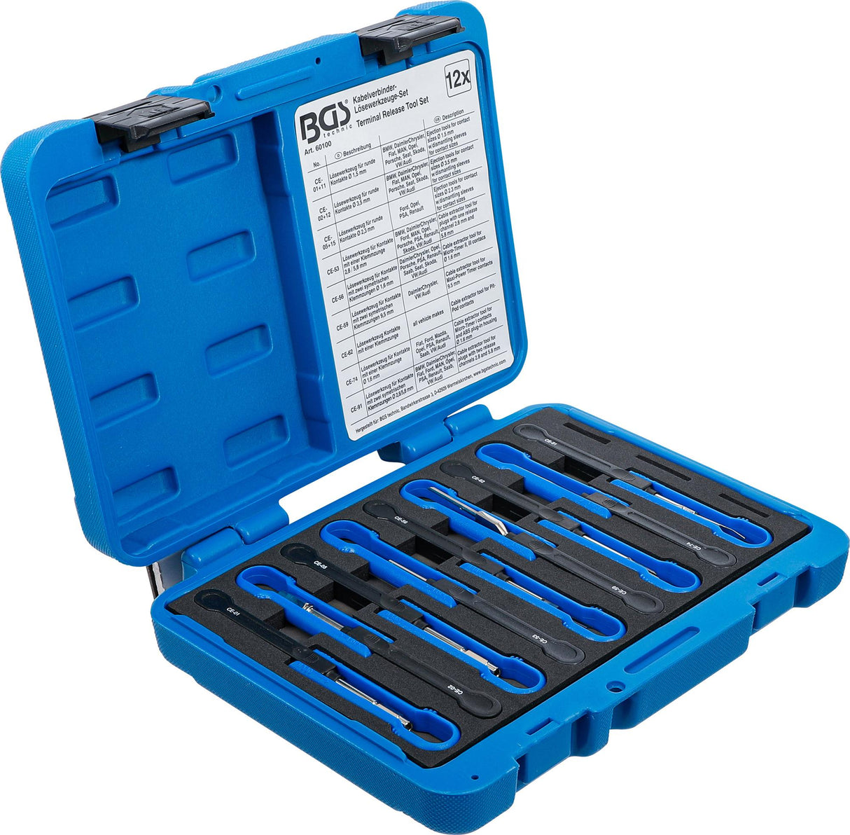 CABLE SPLICE RELEASE TOOL SET | UNIVERSAL | 12 PCS. (60100)
