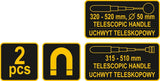 Magnetinio griebtuvo / tikrinimo veidrodžio rinkinys | 2 vnt. (78410)