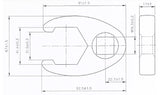 Raktas varnos koja | 20 mm (3/4") | 41 mm (1759-41)