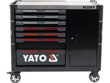 Инструментальный шкаф на колёсах | 7 ящиков / 1 дверь