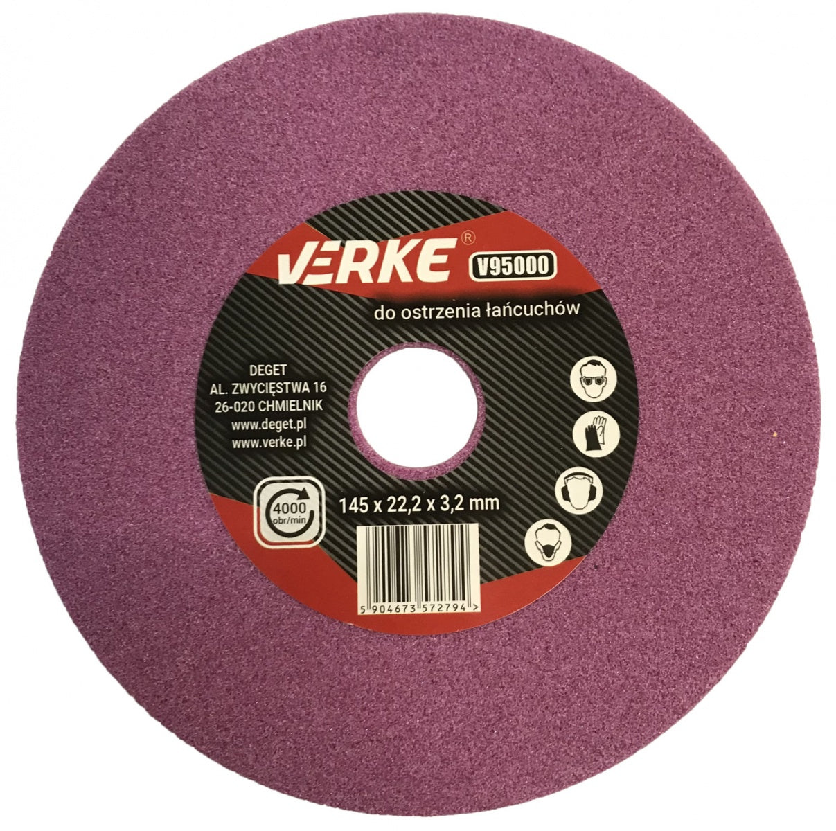 SHARPENING DISC FOR CHAINS | Ø 145 X 22.2 X 3.2 MM (H95000)