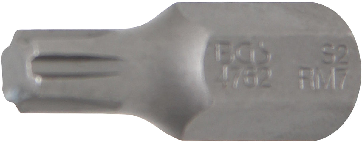 BIT | LENGTH 30 MM | 10 MM (3/8") DRIVE | SPLINE (FOR RIBE) M7 (4762)