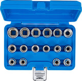 Galvučių rinkinys, 12 kampų | 12,5 mm (1/2") | 8 - 24 mm | 16 vnt. (2226)