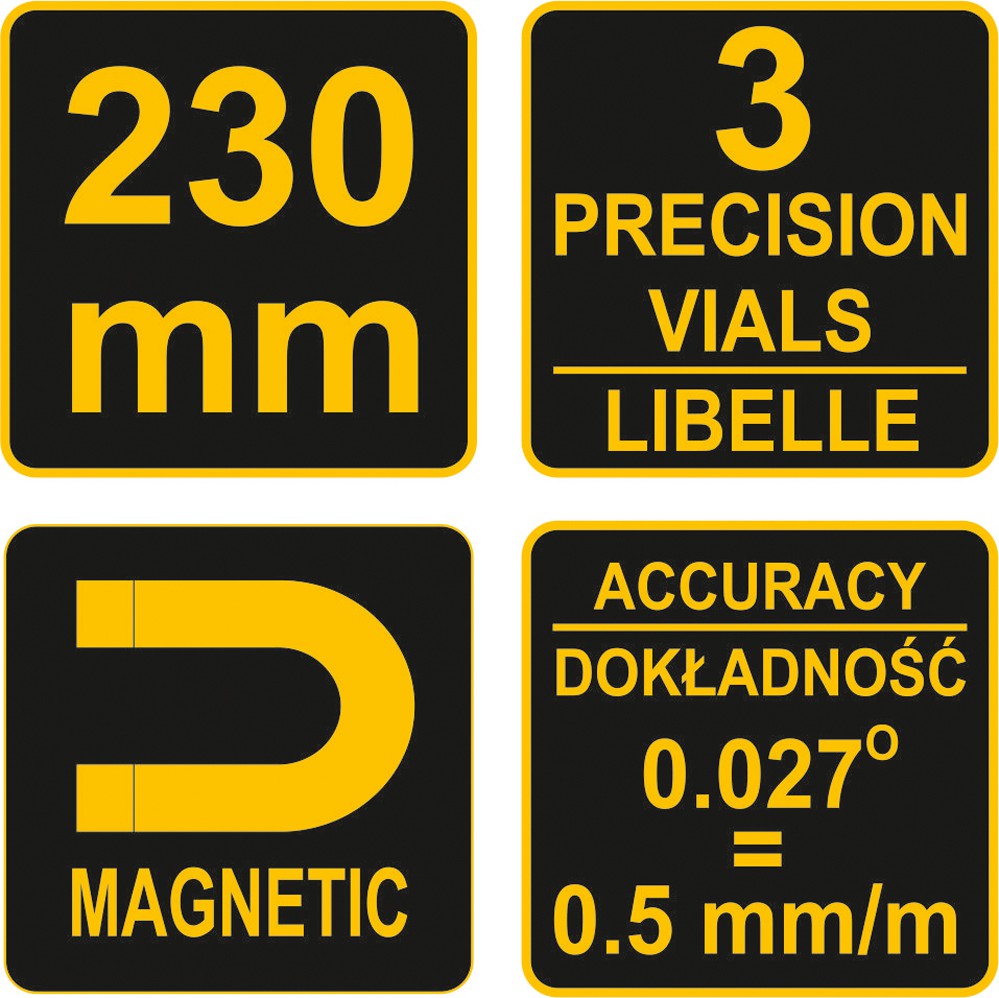 Gulsčiukas torpedo | 3 akutės | magnetinis | gumuotas | 230 mm (16301)