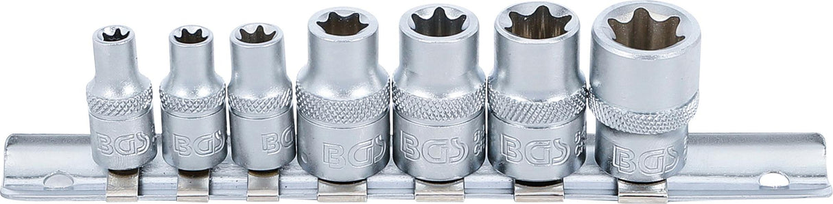 Galvučių rinkinys E-Tipas | 6.3 mm (1/4") / 10 mm (3/8") | E6 - E16 | 7 vnt. (2027)