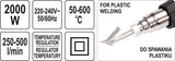 Techninis kaitinimo fenas/orpūtė | plastiko litavimo funkcija | temperatūros reguliavimas | 2000 W (YT-82295)
