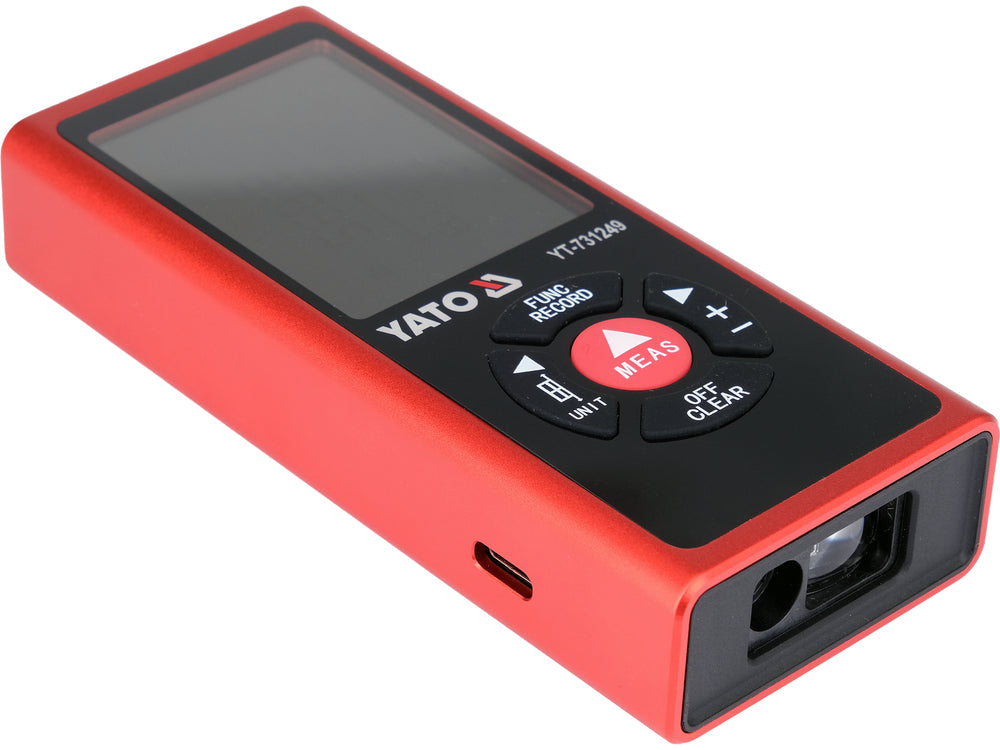 DUAL-SIDED LASER DISTANCE METER | 0.05–120 M | COLOUR TFT DISPLAY | USB-C (YT-731249)