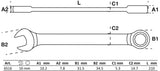 Raktas kombinuotas terkšlinis | 16 mm (6516)