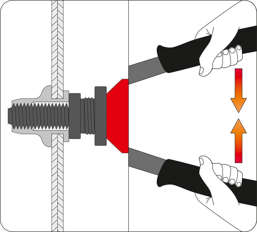 HAND RIVETER NUT M3-M6 (YT-36140)