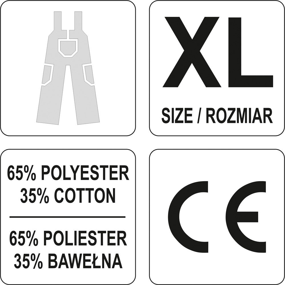 Darbinės kombinezoninės kelnės | XL dydis (YT-80293)
