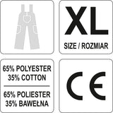Darbinės kombinezoninės kelnės | XL dydis (YT-80293)