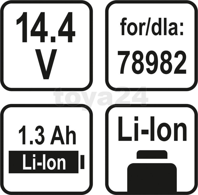 Akumuliatorius LI-ION 14,4V 1,3AH (78986)