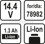 Akumuliatorius LI-ION 14,4V 1,3AH (78986)