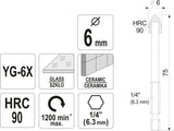 GLASS AND TILE DRILL WITH HEX SHANK 6MM (21703)