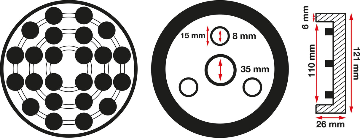 Резиновая подушка | для автоподъёмников | Ø 120 mm