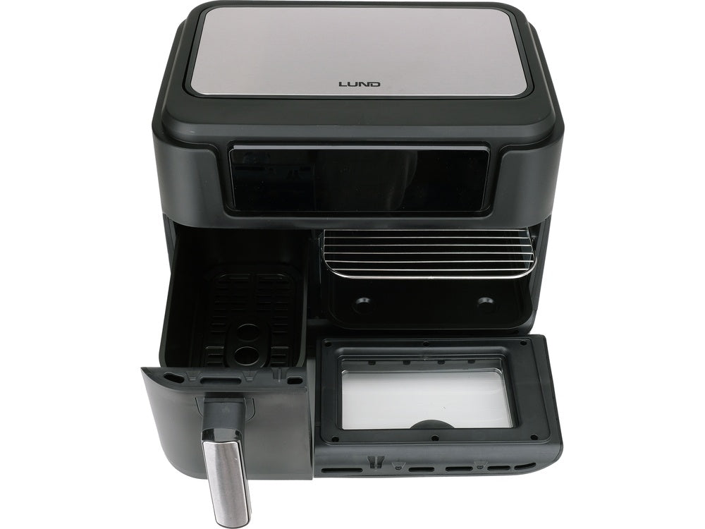 Karšto oro gruzdintuvė | 2400W | 3.5L+7.5L | juoda (67564)