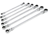 SET OF RATCHETING RING DOUBLE-ENDED LONG REVERSIBLE WRENCHES | WITH SWITCH | 8-19 MM | 6 PCS (YT-50390)