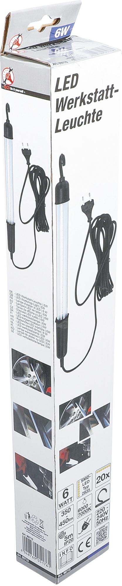 Рабочая лампа с проводом | LED 6W | 220 - 240V