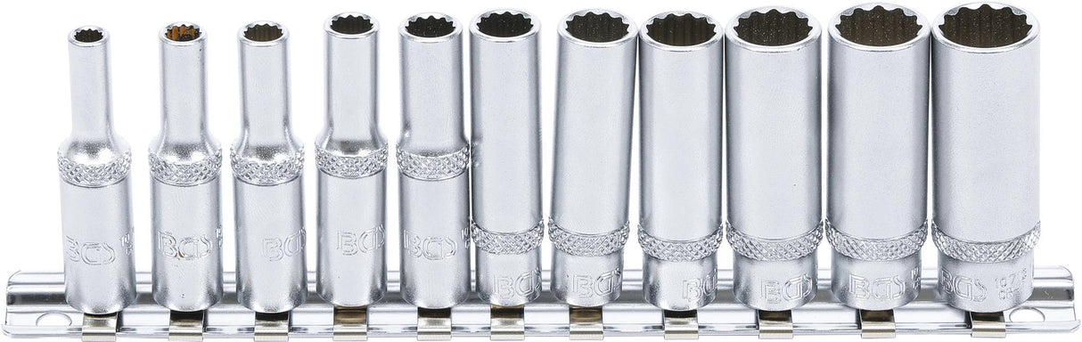 Galvučių rinkinys, 12 kampų, ilgos | 6.3 mm (1/4") | 11 vnt. (5251)