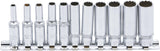Galvučių rinkinys, 12 kampų, ilgos | 6.3 mm (1/4") | 11 vnt. (5251)
