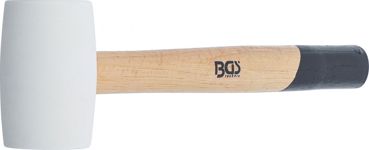 Guminis plaktukas | Hickory rankena | balta galvutė | Ø 48 mm | 250 g (70138)