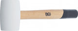 Guminis plaktukas | Hickory rankena | balta galvutė | Ø 48 mm | 250 g (70138)