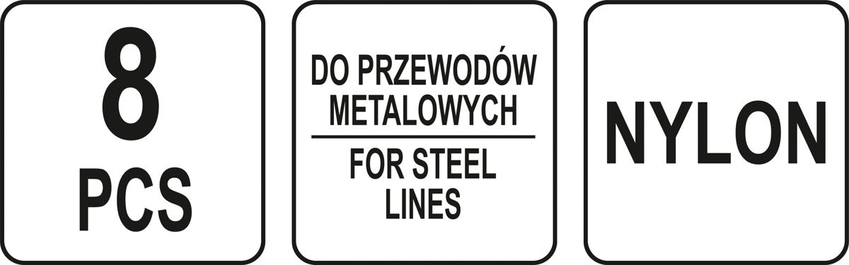 Žarnų blokavimo rinkinys | metaliniams vamzdeliams | 8 vnt. (YT-08391)