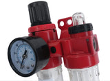 Drėgmės surinkėjas ,reguliatorius su manometru ir tepaline, 1/4" (LG-22)
