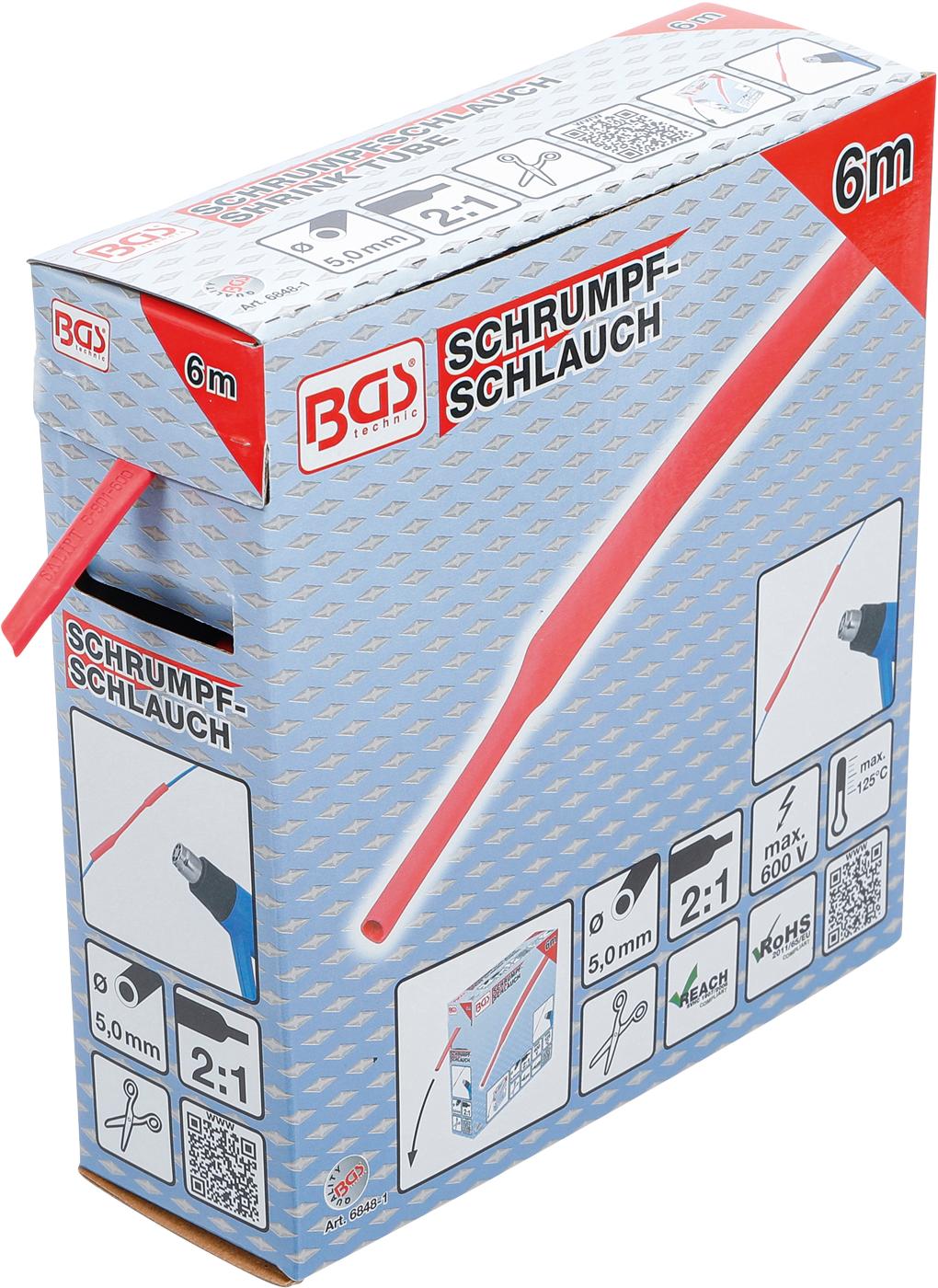 SHRINK TUBE BOX | RED | Ø 5 MM | 6 M (6848-1)
