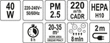 Oro valytuvas | galia 40W | 220 m3 / h (66930)