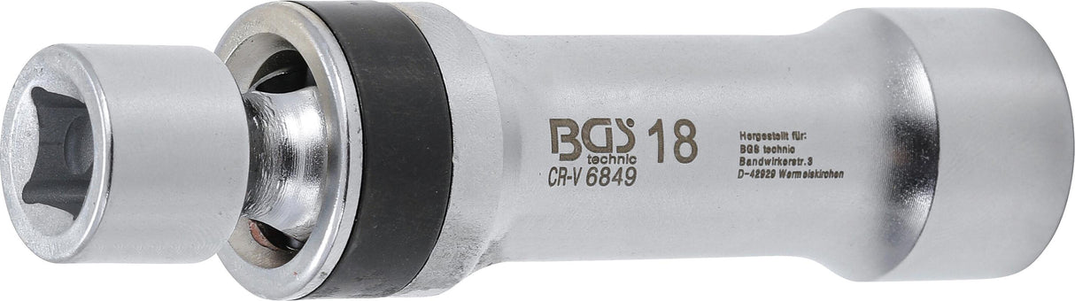 Шарнирная свечная головка 12-гранная с удерживающей пружиной | 10 mm (3/8") | 18 mm