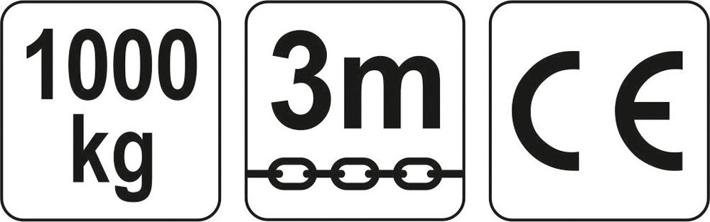 Grandininė gervė 3M, 1,0 T (YT-58951)