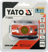 Lempa dedama ant galvos | 500LM / 70 m | 3XAAA, IP44 (YT-08595)