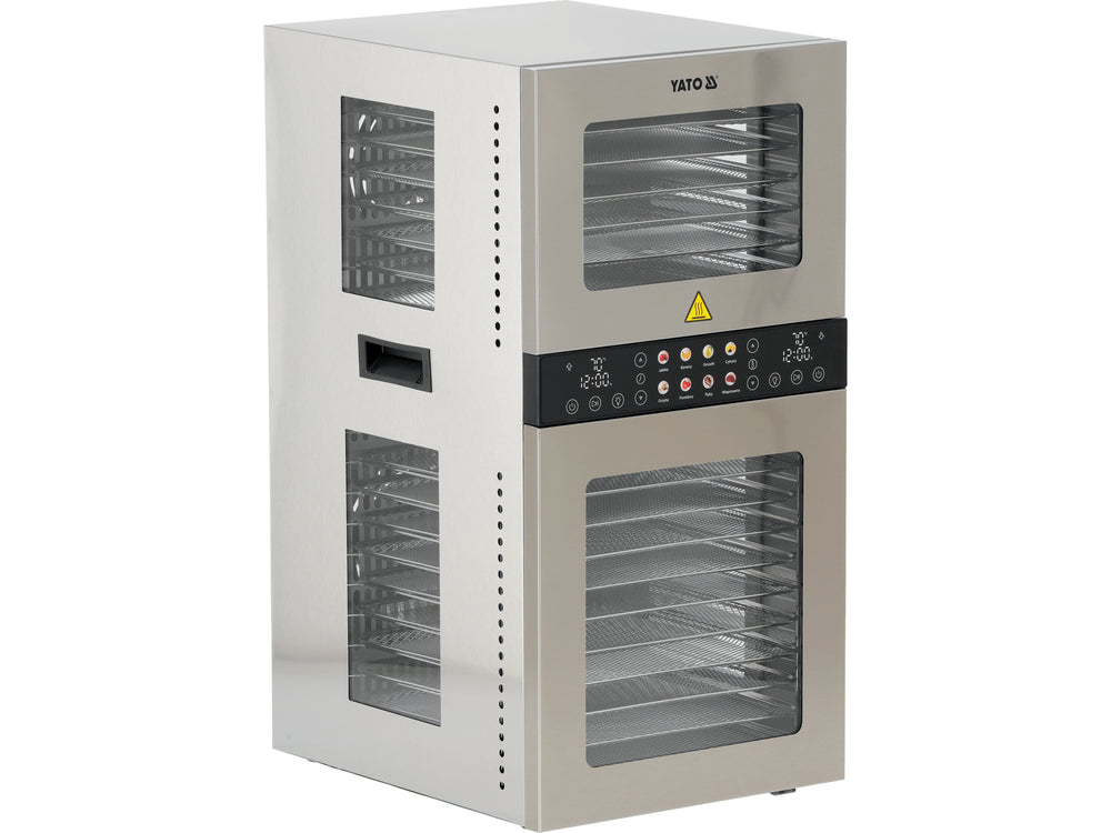 Maisto: grybų / uogų / vaisių ir pan. džiovyklė | 20 padėklų | 1500W (YG-16001)