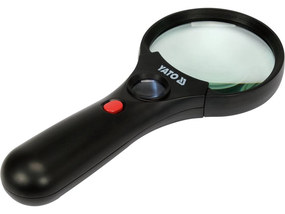 MAGNIFIER TWO LENSES 3X/45X 3AAA LED (YT-73845)