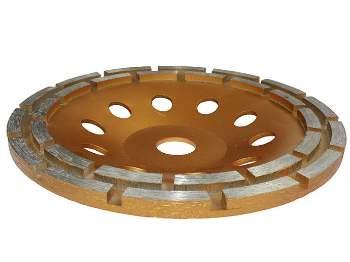 Алмазный шлифовальный диск | тарельчатый | двухрядный | 22.2x180 mm