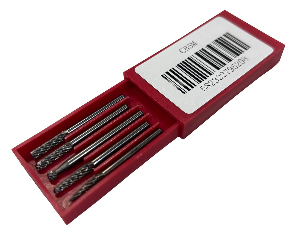Volframo karbido frezų rinkinys | Tungsten Carbide | 5 vnt. (CB5M)
